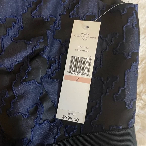 NWT Carmen Marc Valvo dress Size 2